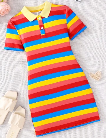 Rochie Shein Kids, mix culori