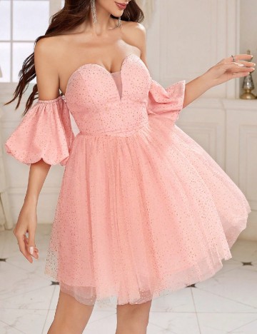 Rochie scurta SHEIN, roz