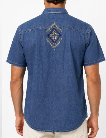 Camasa Bershka, albastru