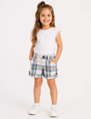 Pantaloni scurti Zara, alb