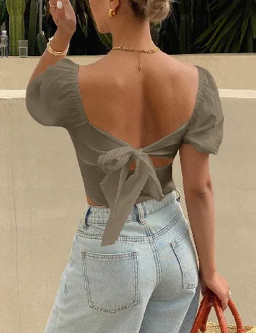 Top SHEIN, maro deschis
