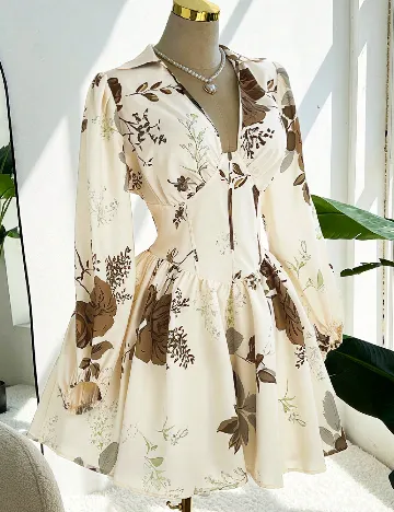 Rochie scurta SHEIN CURVE, crem
