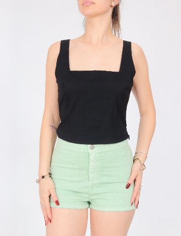 Top Bershka, negru