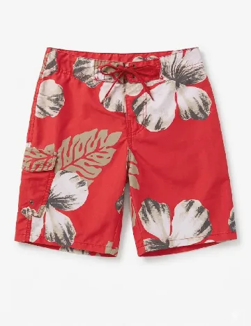 Short de baie Zara, rosu