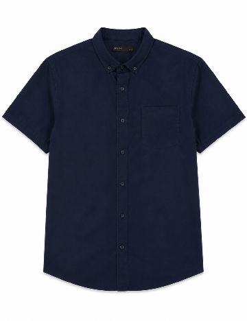 Camasa Bershka, bleumarin inchis