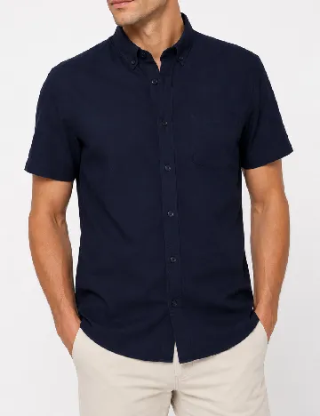 Camasa Bershka, bleumarin inchis