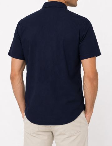 Camasa Bershka, bleumarin inchis