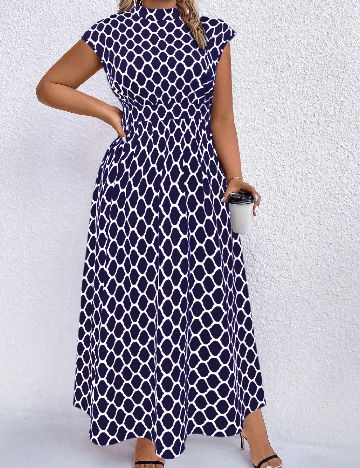 Rochie lunga SHEIN CURVE, bleumarin