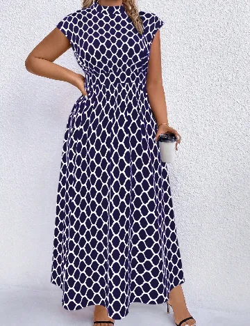 Rochie lunga SHEIN CURVE, bleumarin