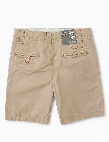 Pantaloni scurti Zara, crem