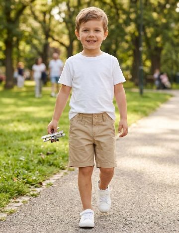 Pantaloni scurti Zara, crem