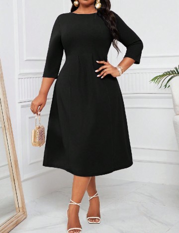 Rochie medie SHEIN CURVE, negru