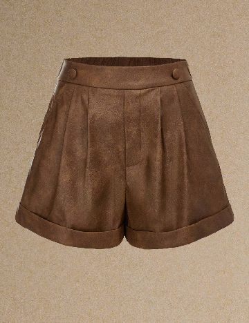 Pantaloni scurti SHEIN, maro