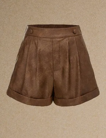 Pantaloni scurti SHEIN, maro