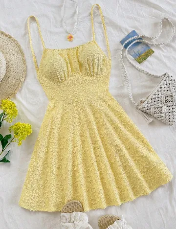 Rochie scurta SHEIN, galben