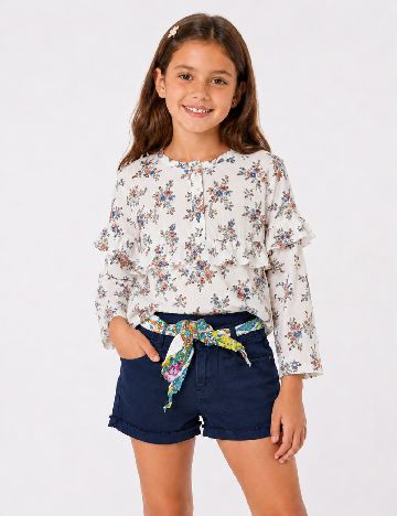 Pantaloni scurti Zara, albastru
