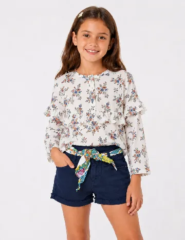 Pantaloni scurti Zara, albastru