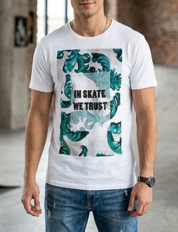 Tricou Bershka, alb