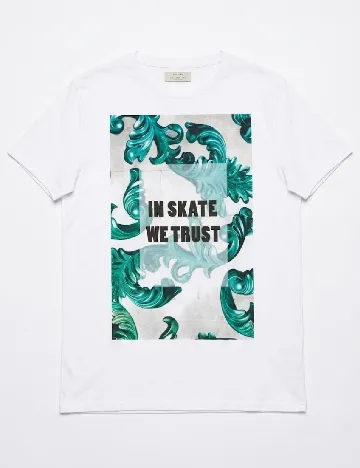 Tricou Bershka, alb