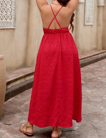 Rochie lunga SHEIN CURVE, rosu