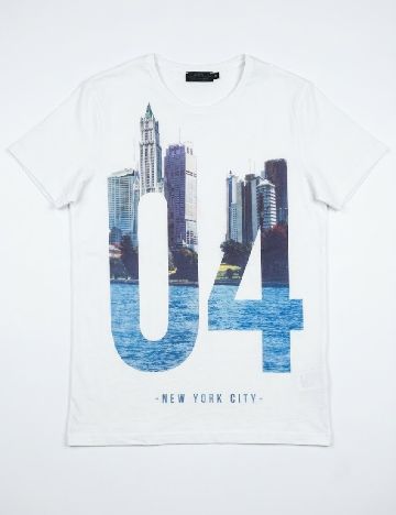 Tricou Bershka, alb