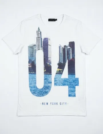 Tricou Bershka, alb