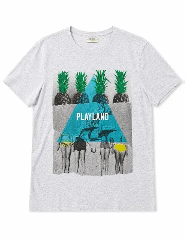 Tricou Bershka, gri