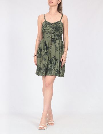 Rochie scurta Bershka, verde