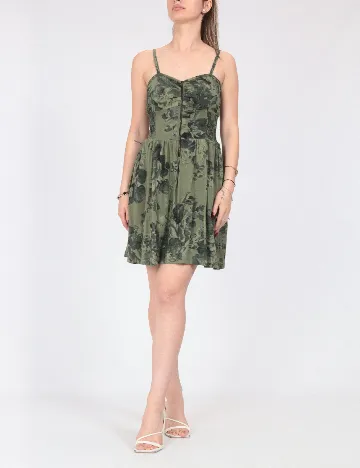 Rochie scurta Bershka, verde