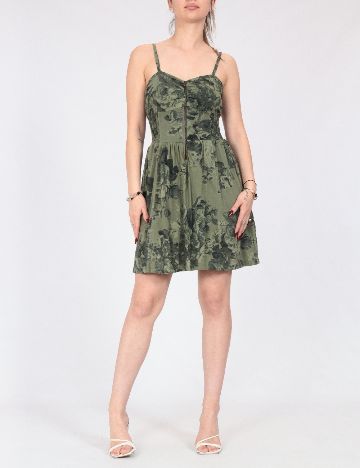 Rochie scurta Bershka, verde