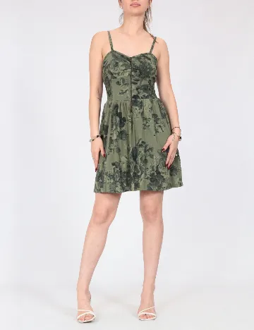 Rochie scurta Bershka, verde