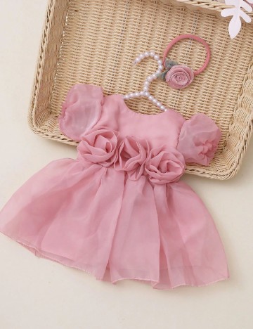 Rochie Shein Kids, roz pudra inchis