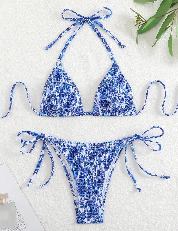 Costum de baie SHEIN, albastru