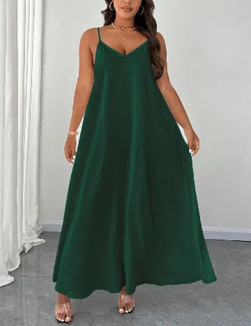 Rochie lunga SHEIN CURVE, verde1