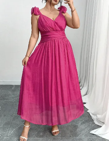 Rochie lunga SHEIN CURVE, roz