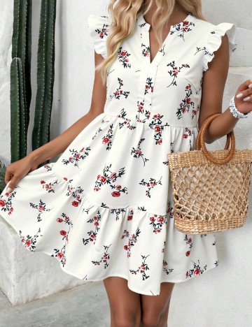 Rochie scurta SHEIN, alb