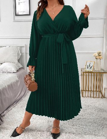 Rochie lunga SHEIN CURVE, verde