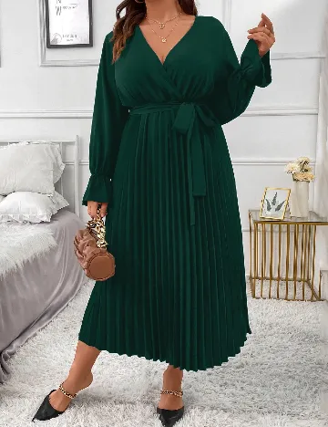 Rochie lunga SHEIN CURVE, verde