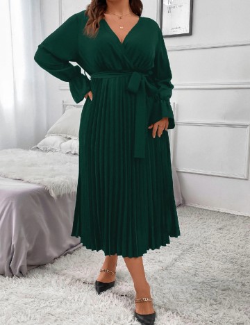 Rochie lunga SHEIN CURVE, verde