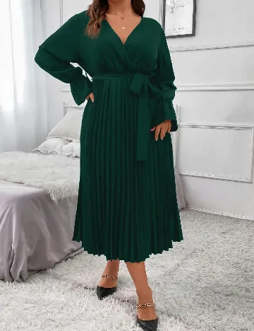 Rochie lunga SHEIN CURVE, verde