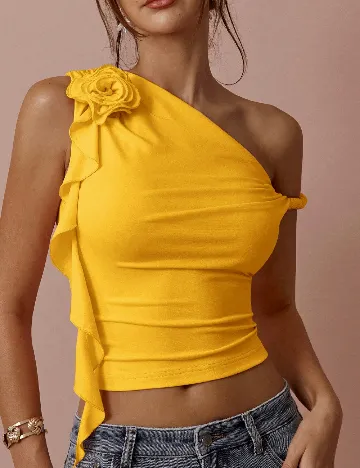 Top SHEIN, galben