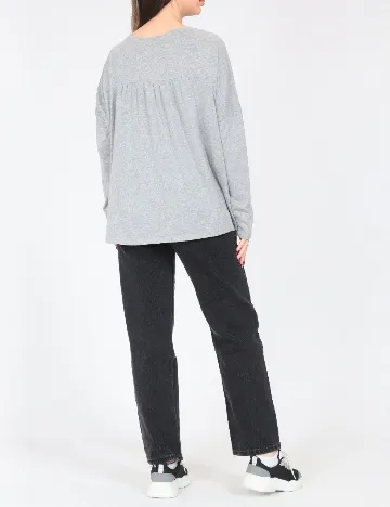 Bluza Oversize Pull&Bear, gri