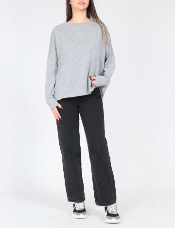 Bluza Oversize Pull&Bear, gri