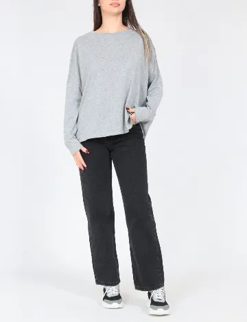 Bluza Oversize Pull&Bear, gri