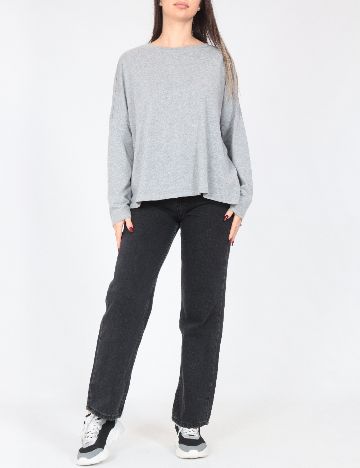 Bluza Oversize Pull&Bear, gri