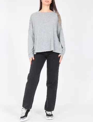 Bluza Oversize Pull&Bear, gri