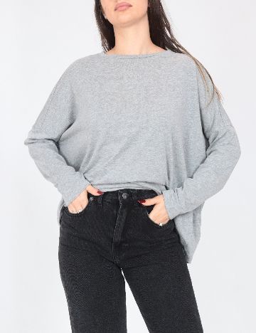 Bluza Oversize Pull&Bear, gri