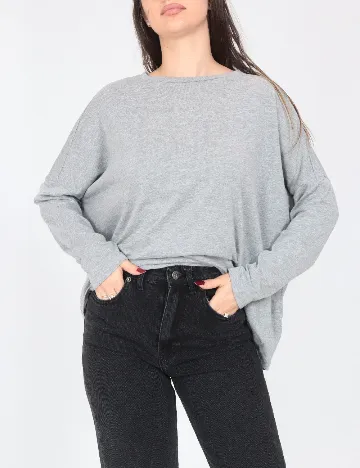 Bluza Oversize Pull&Bear, gri