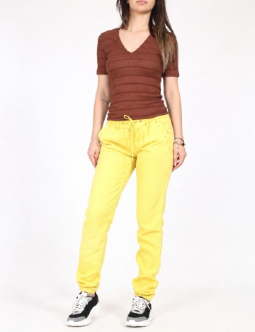 Pantaloni Bershka, galben