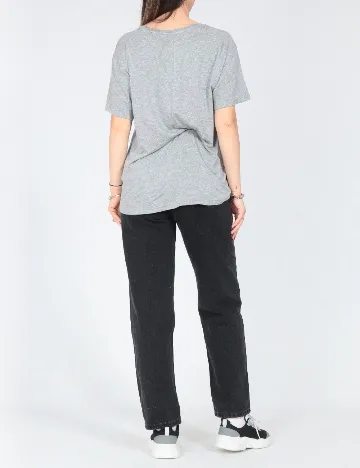 Tricou Pull&Bear, gri
